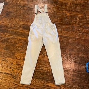 Light wash overalls